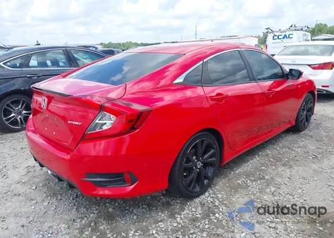2019 Honda Civic Sport z USA, uszkodzony, nr VIN 2HGFC2F82KH512806